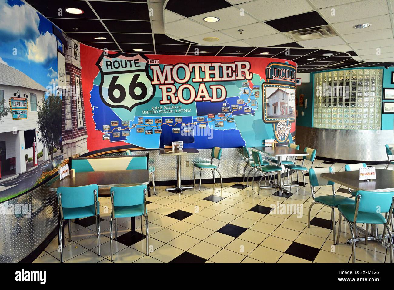 Diner 66 auf der Route 66, Albuquerque, New Mexico Stockfoto