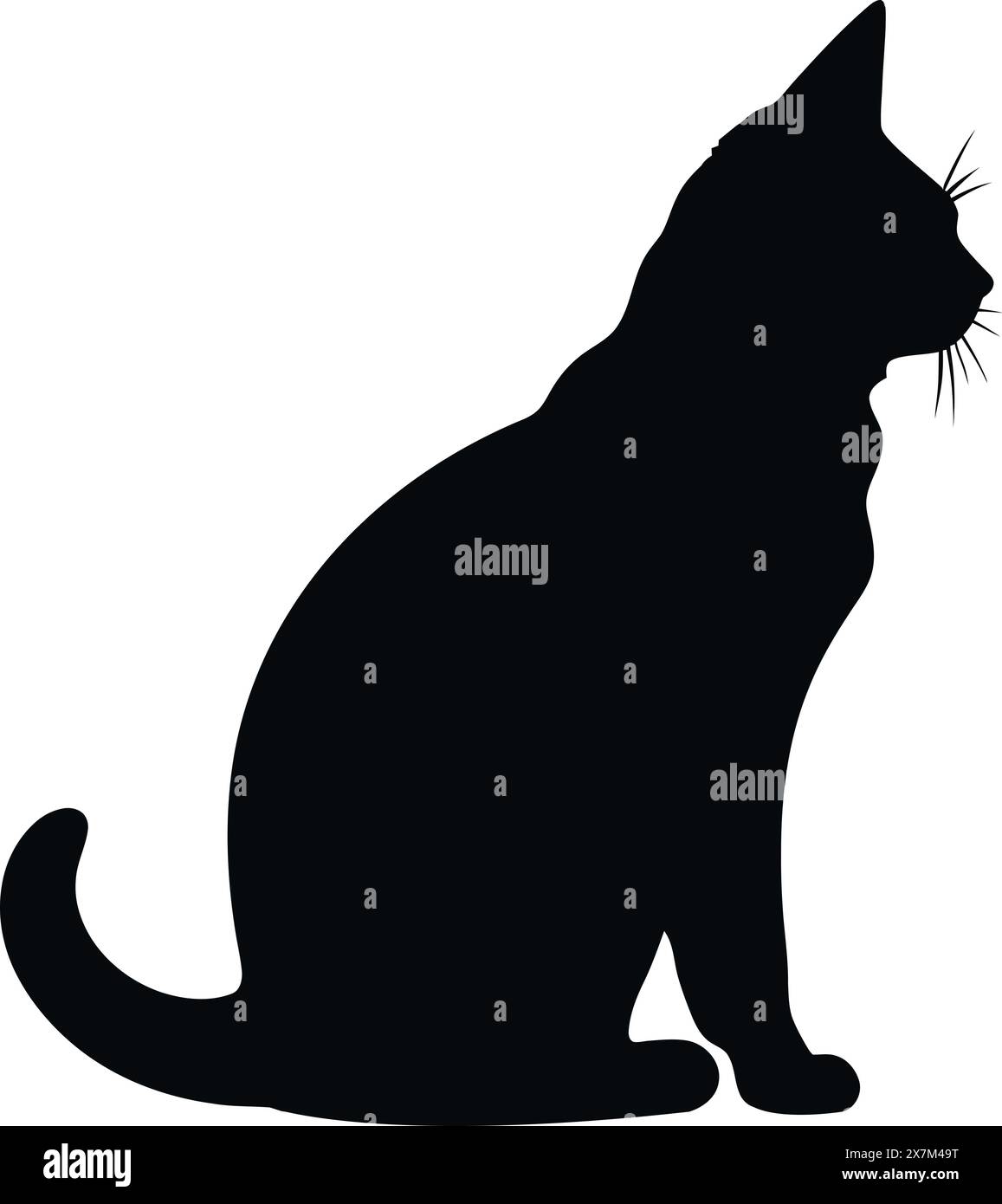 Cat Face Bundle, Haustier, niedliche Katze Tier Vektor, Silhouetten und Symbole Stock Vektor