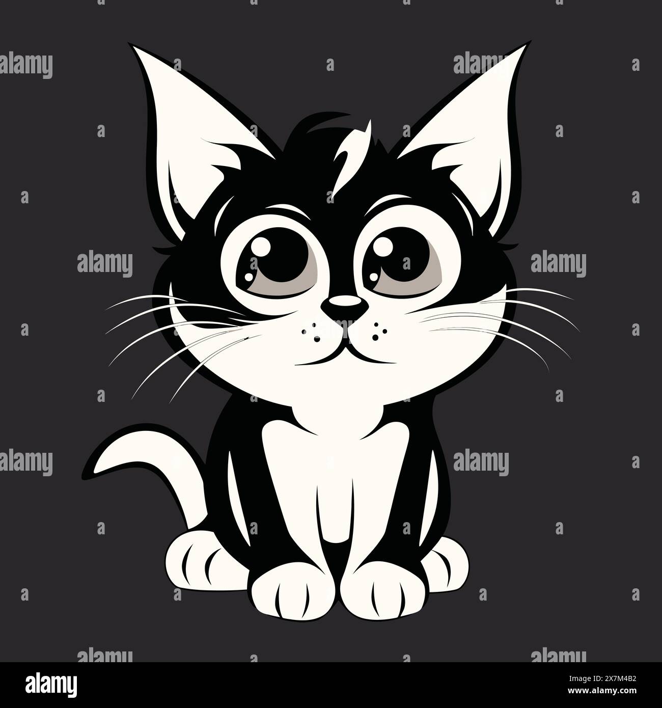 Cat Face Bundle, Haustier, niedliche Katze Tier Vektor, Silhouetten und Symbole Stock Vektor