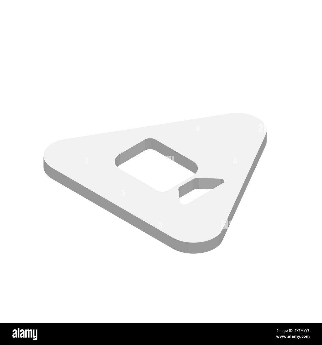 Symbol für Social-Media-App zoomen. Abbildung des isometrischen 3D-Vektors. Stock Vektor