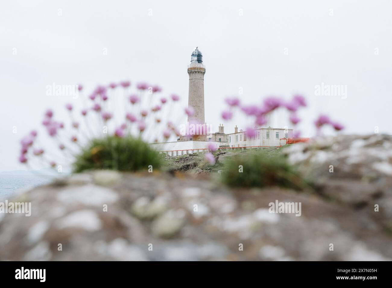 Ardnamurchan Leuchtturm am westlichsten Punkt auf dem britischen Festland, Ardnamurchan Point, Highland, Schottland Stockfoto