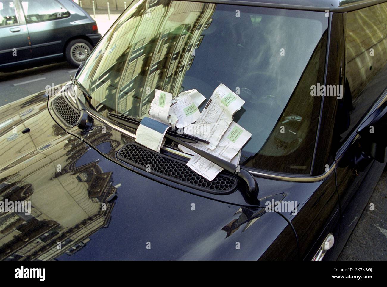 Frankreich, Paris, schön auf einer Windschutzscheibe Stockfoto