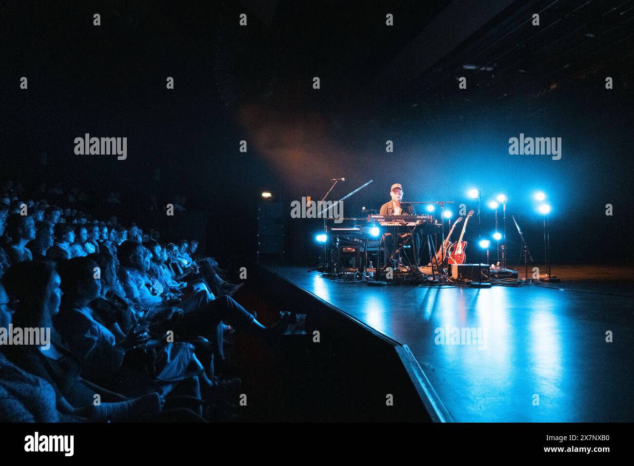 Kopenhagen, Dänemark. Mai 2024. Der isländische Sänger, Musiker und Songwriter Asgeir gibt ein Live-Konzert im Bremen Teater in Kopenhagen. (Foto: Gonzales Photo - Flemming Bo Jensen). Stockfoto