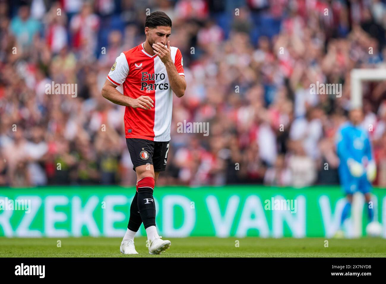 Rotterdam - Alireza Jahanbakhsh von Feyenoord während des Eredivisie-Spiels zwischen Feyenoord und Excelsior im Stadion Feijenoord de Kuip am 19. Mai 2024 in Rotterdam, Niederlande. (Box to Box Pictures/Tom Bode) Stockfoto