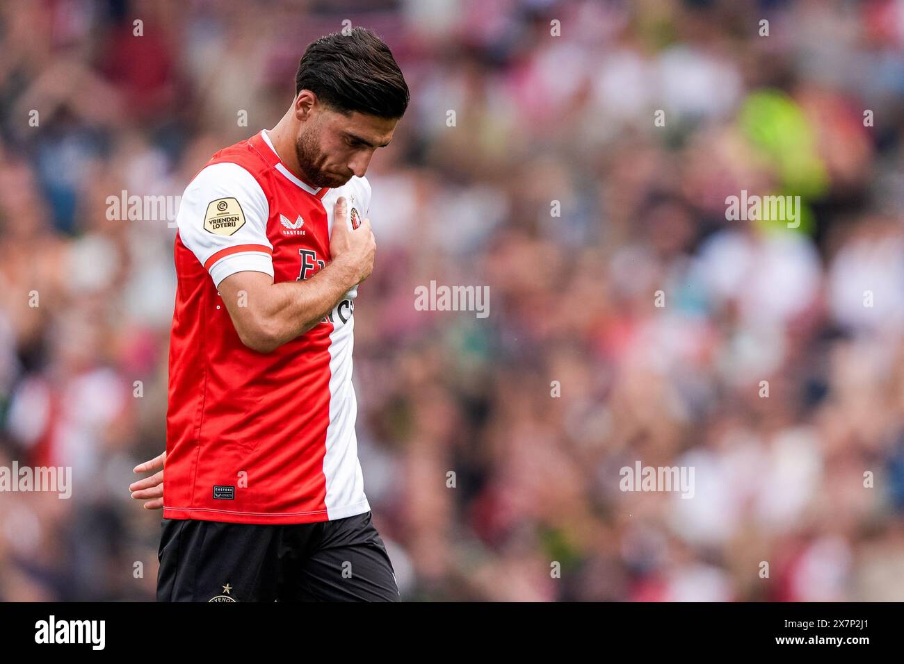 Rotterdam - Alireza Jahanbakhsh von Feyenoord während des Eredivisie-Spiels zwischen Feyenoord und Excelsior im Stadion Feijenoord de Kuip am 19. Mai 2024 in Rotterdam, Niederlande. (Box to Box Pictures/Tom Bode) Stockfoto