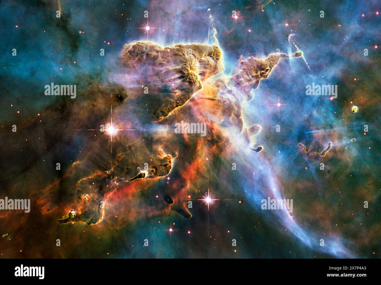 Bild eines Nebels, aufgenommen mit dem Hubble-Weltraumteleskop der NASA Stockfoto