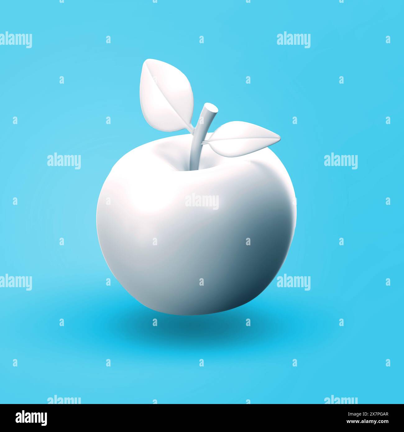 Verschiedene Design 3D-Objektsymbole – Apfel Stockfoto