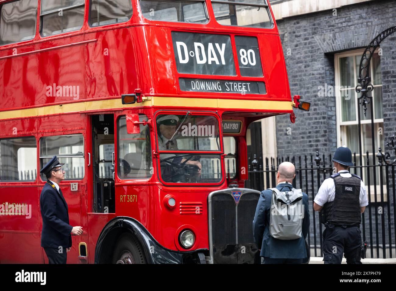 London, Großbritannien. Mai 2024. D-Day-Gedenkfeiern in Downing Street London UK Credit: Ian Davidson/Alamy Live News Stockfoto