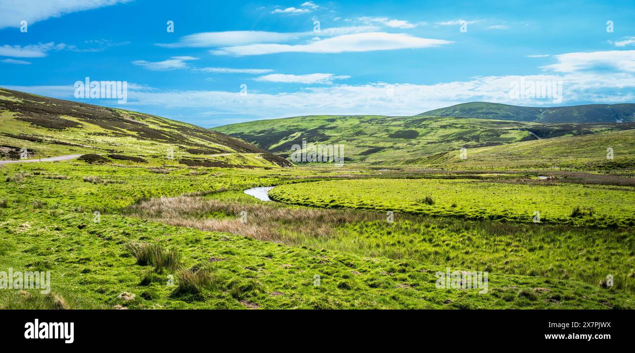 Landschaft in den Lowther Hills bei Leadhills in South Lanarkshire, Schottland Stockfoto