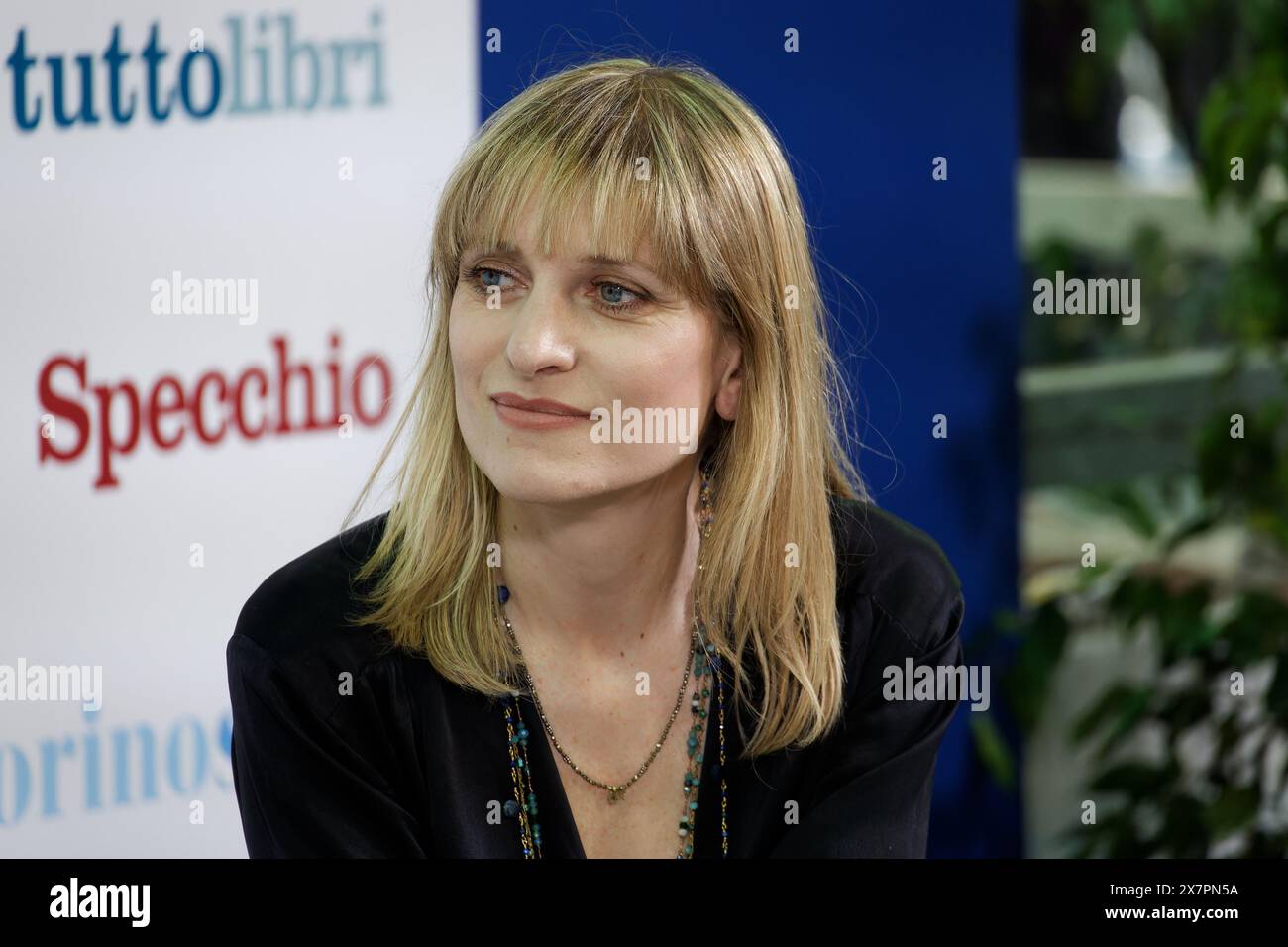 Die italienische Journalistin Annalisa Cuzzocrea. Stockfoto