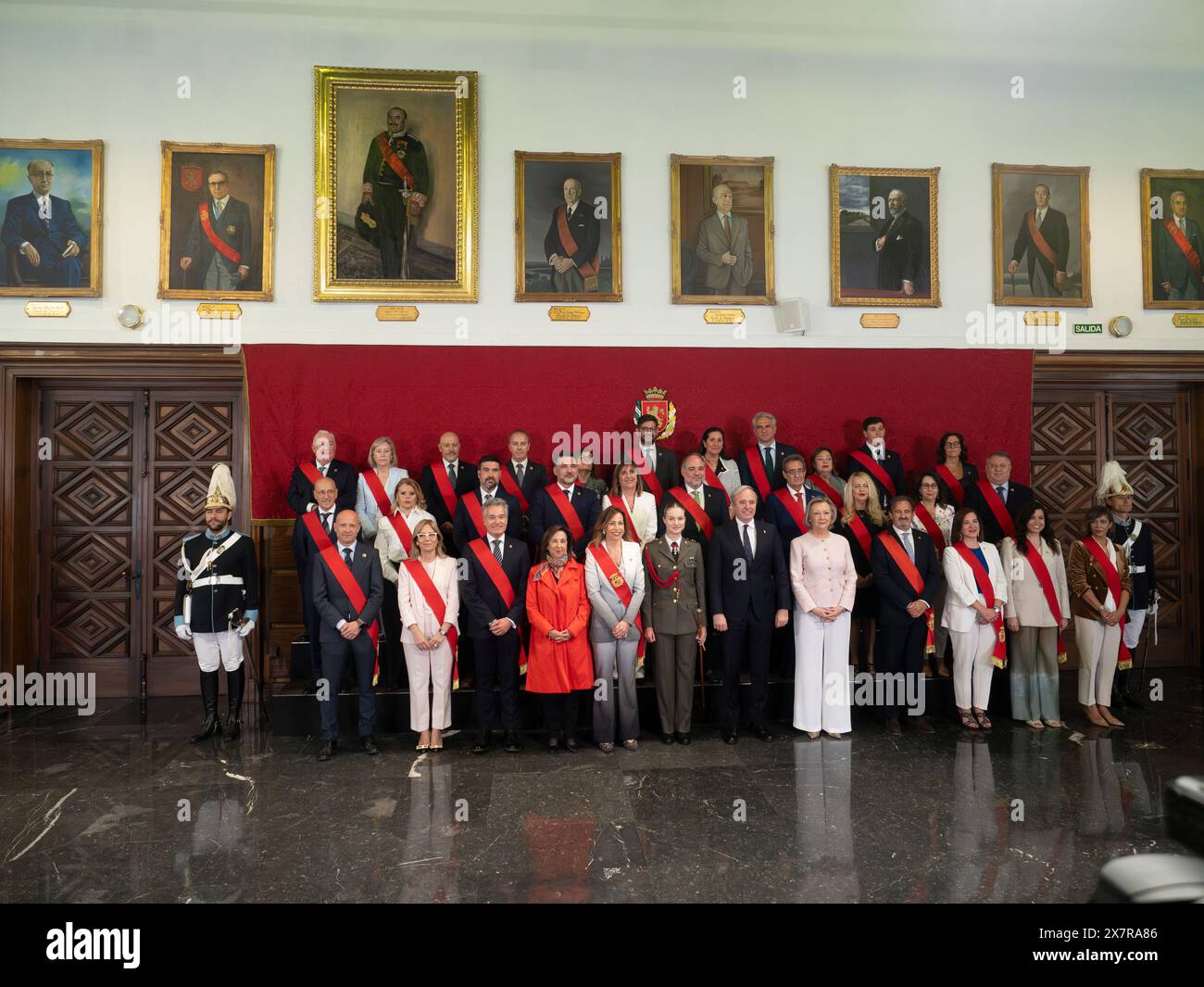 Saragossa, Spanien. september 2024. Die Prinzessin von Asturien hat drei Erwähnungen von verschiedenen öffentlichen Einrichtungen erhalten. Auf der einen Seite die Medaille der Gerichte von Aragon, die Anerkennung der Adoptivtochter der Stadt Saragossa und die Medaille der Regierung von Aragon. Auf diese Weise wurden die Anerkennungen, die sein Vater König Felipe während seines Aufenthaltes an der Allgemeinen Militärakademie von Saragossa erhielt, repliziert. Juan Antonio Perez/Alamy Live News Stockfoto