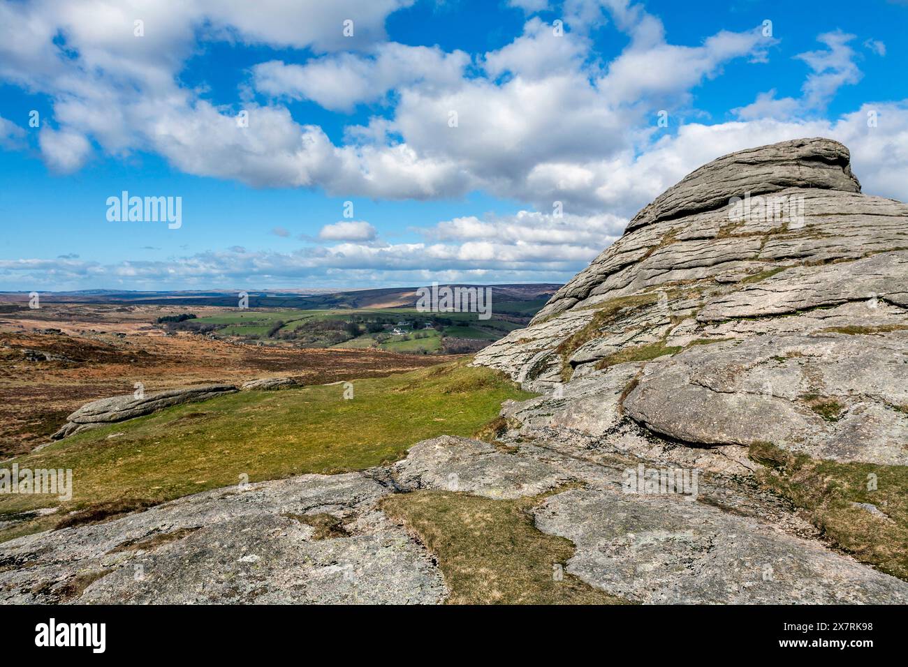 Haytor; Devon; Großbritannien Stockfoto