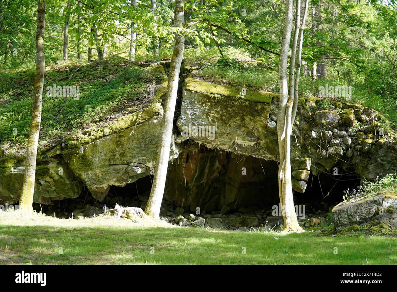 Ketrzyn, Gierloz, Polen - 11. Mai 2024 - Otto Dietrichs Presseraum bei Wolfs Lügner Stockfoto