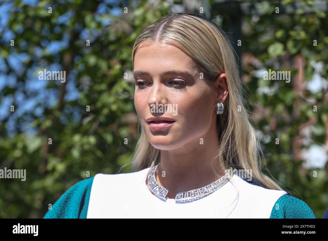 London, Großbritannien. Mai 2024. Prinzessin Dianas Nichte und Tochter von Earl Spencer Lady Amelia besuchen die Chelsea Flower Show 2024 Press Day in London. Die jährliche Gartenausstellung findet vom 21. Bis 25. Mai 2024 im Royal Chelsea Hospital in London statt. (Foto: Dinendra Haria/SOPA Images/SIPA USA) Credit: SIPA USA/Alamy Live News Stockfoto