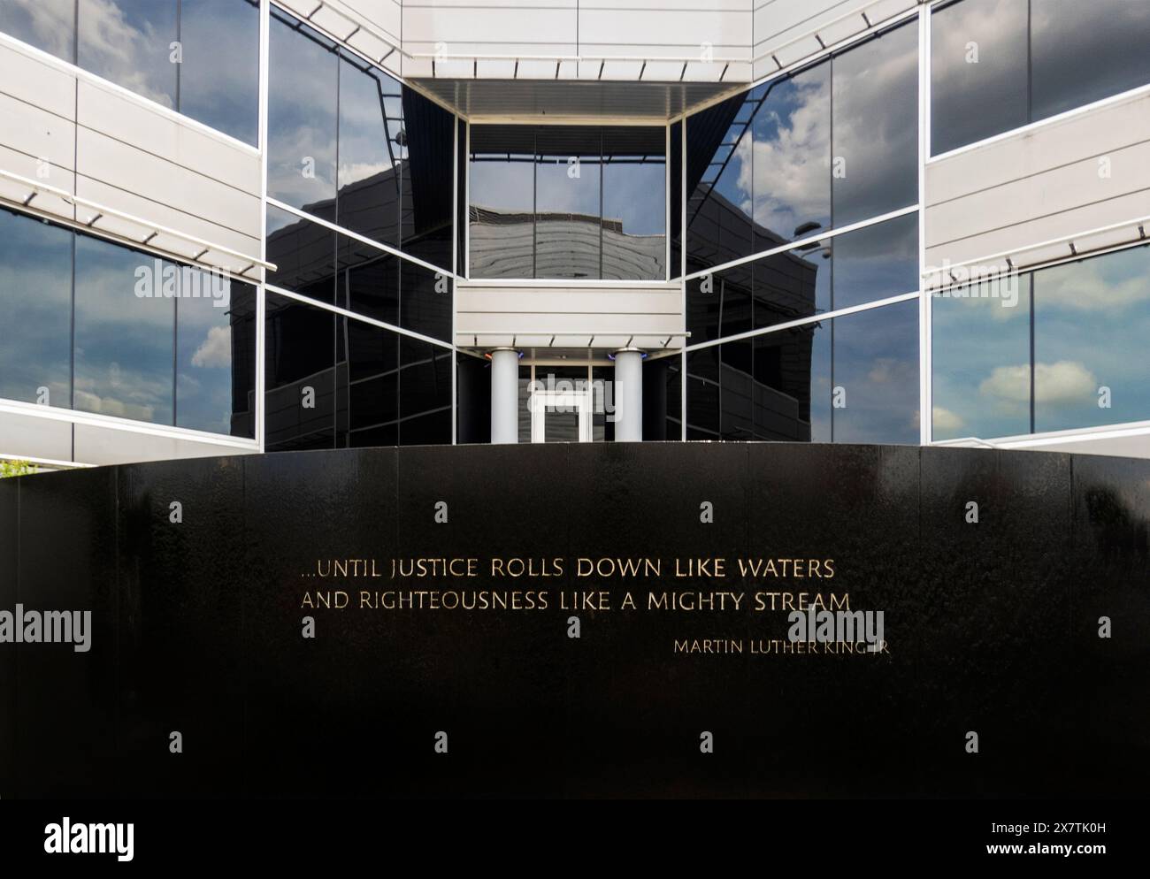 Civil Rights Memorial entworfen von Maya Lin in Montgomery Alabama Stockfoto