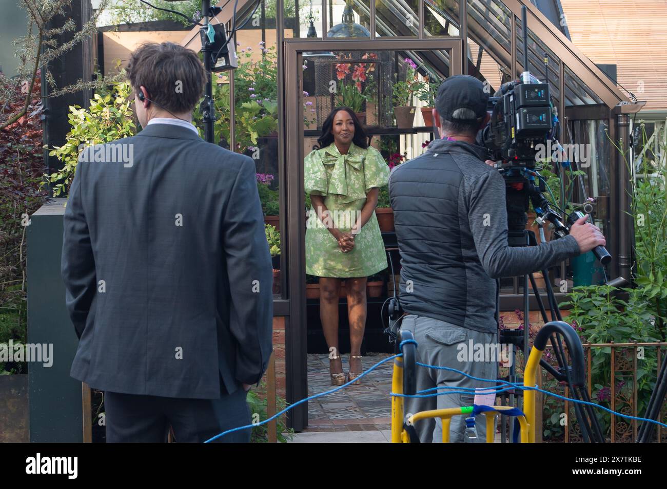 London, Großbritannien. Mai 2024. Die BBC-Fernsehmoderatorin Angellica Bell wurde beim Chelsea Flower Show Press Day in London gedreht. Quelle: Maureen McLean/Alamy Live News Stockfoto