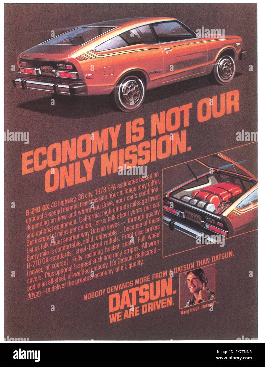 1978 Datsun B-210 Anzeige Stockfoto