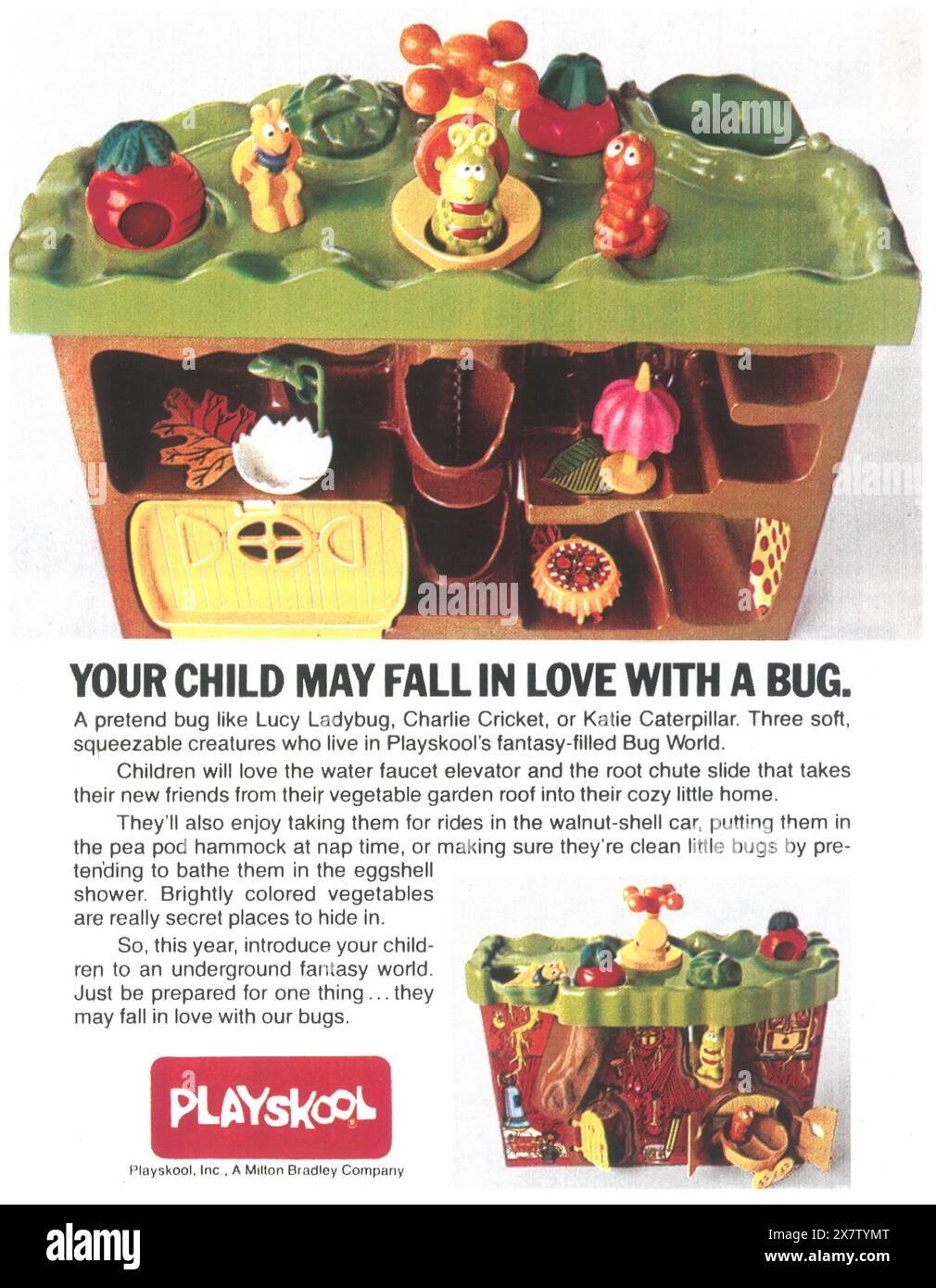 1978 Playskool Spielzeuganzeige - Bug World Stockfoto