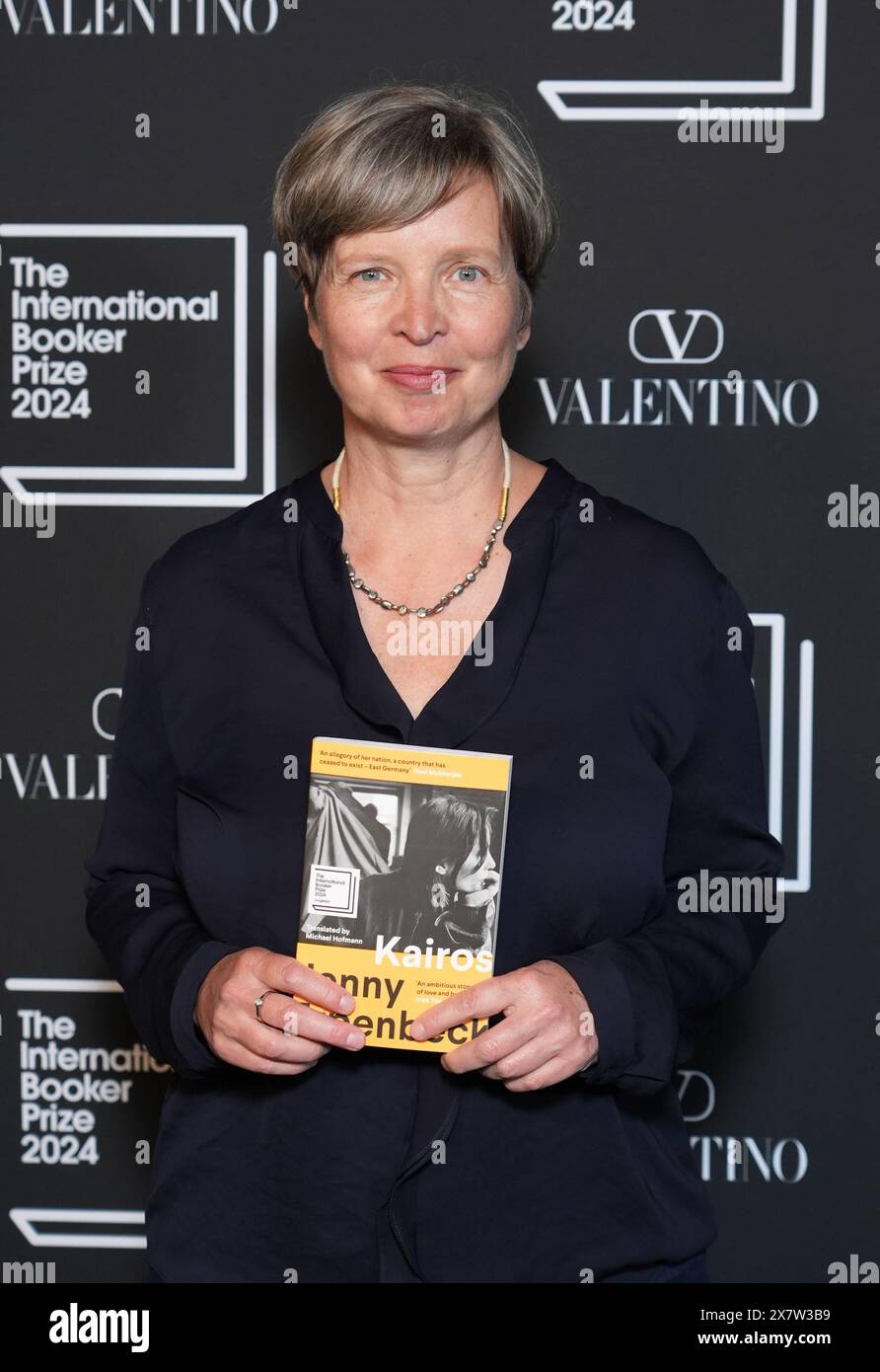 Jenny Erpenbeck nimmt an der Bekanntgabe des Preisträgers des International Booker Prize 2024 in der Tate Modern in London Teil. Bilddatum: Dienstag, 21. Mai 2024. Stockfoto