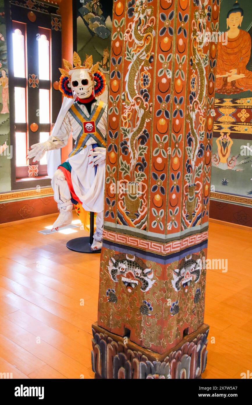 Lhakhang Kulturausstellung auf dem UTEP Campus, El Paso, Texas Stockfoto