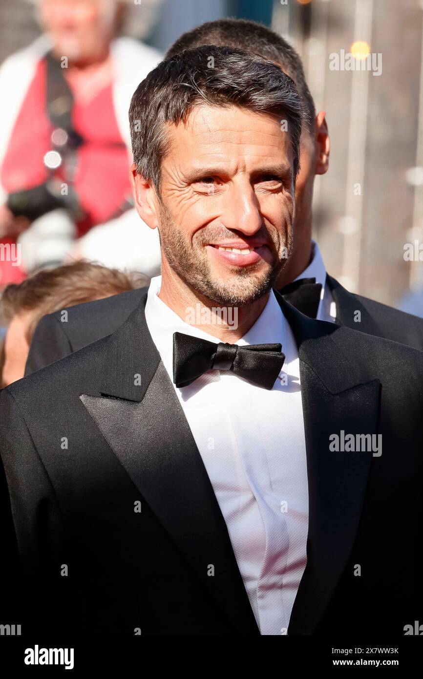 Tony Estanguet besucht die Premiere von „Marcello Mio“ auf dem roten Teppich während des 77. Filmfestivals von Cannes am 21. Mai 2024 im Palais des Festivals in Cannes, Frankreich. Stockfoto