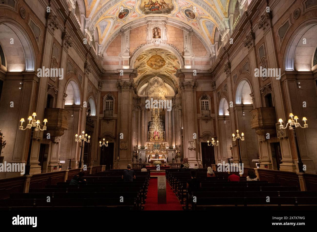 Igreja de São Nicolau [St. Nikolaus-Kirche] in Lissabon, Portugal. Stockfoto