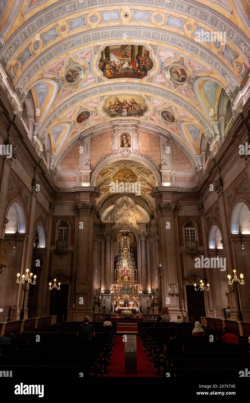 Igreja de São Nicolau [St. Nikolaus-Kirche] in Lissabon, Portugal. Stockfoto