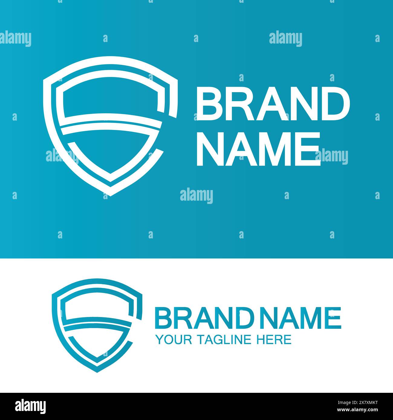 CS-Logo oder SC-Logo. Creative Letter CS- oder SC-Monogramm-Logo-Abschirmung. Stock Vektor