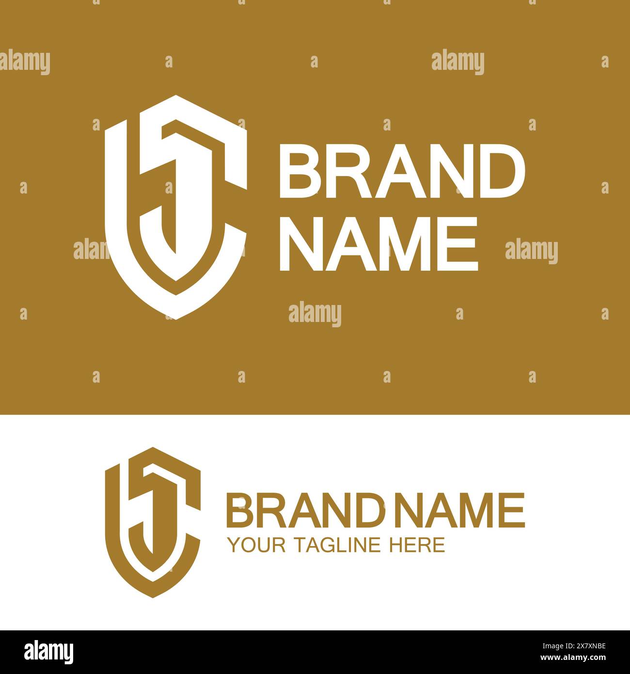 CS-Logo oder SC-Logo. Creative Letter CS- oder SC-Monogramm-Logo-Abschirmung. Stock Vektor