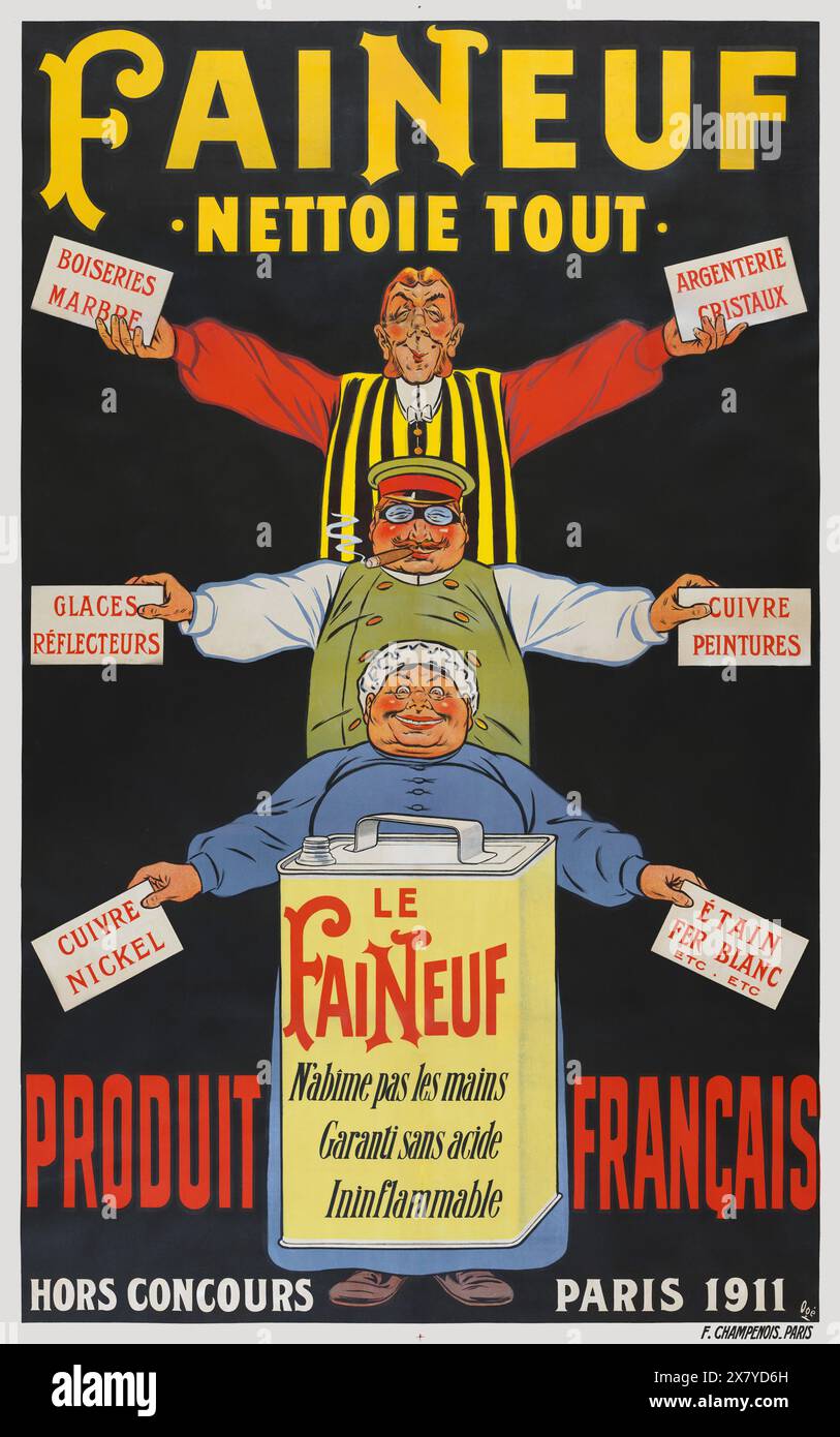 Cremant du ROI. Veuve Amiot von Leonetto Cappiello (1875-1942). Poster veröffentlicht 1922 in Frankreich. Stockfoto