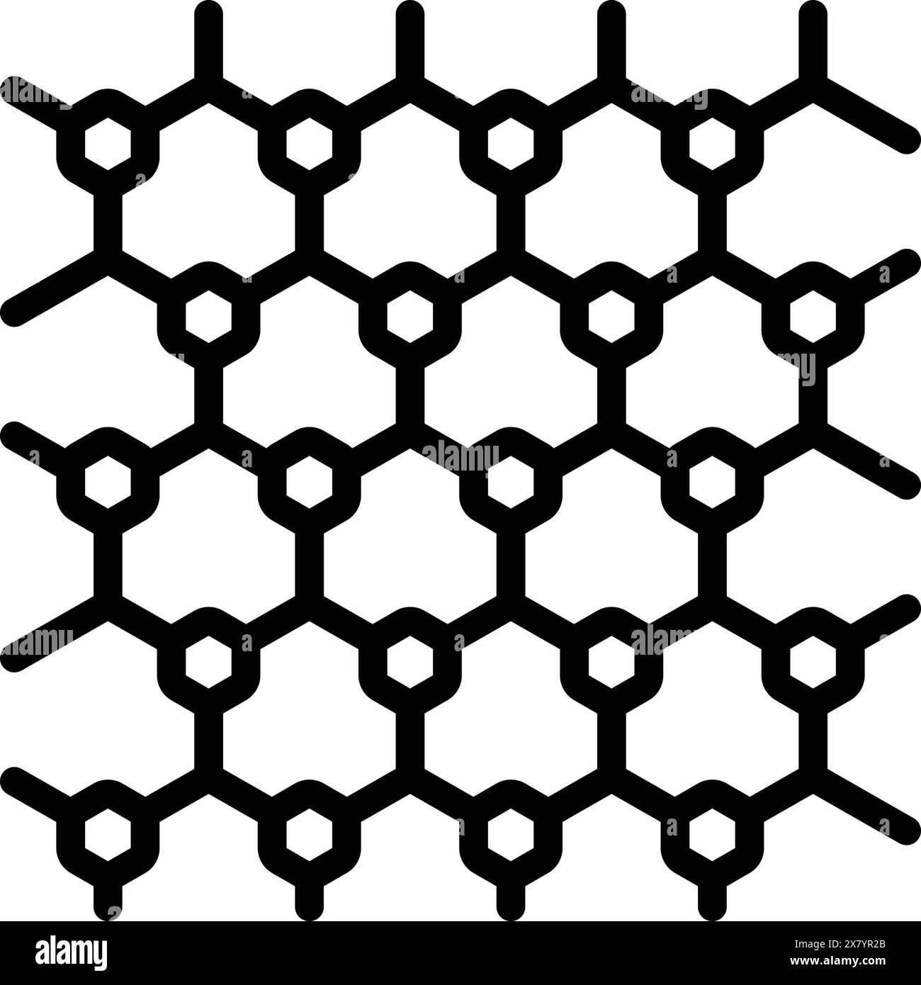 Symbol für Graphen, atomare Skala Stock Vektor
