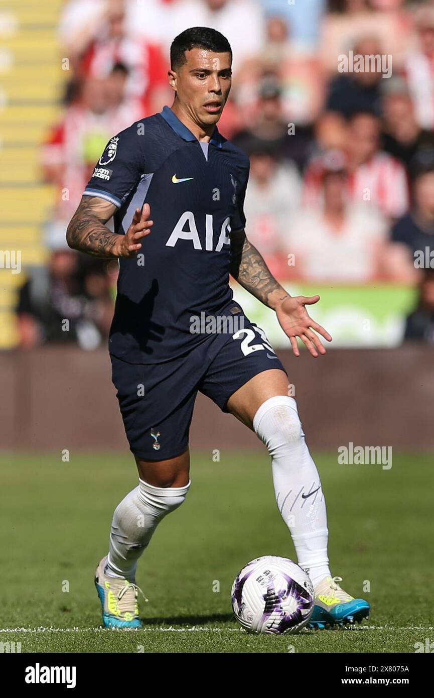 Tottenham Hotspur's Pedro Porro während des Premier League-Spiels in der Bramall Lane, Sheffield. Bilddatum: Sonntag, 19. Mai 2024. Stockfoto