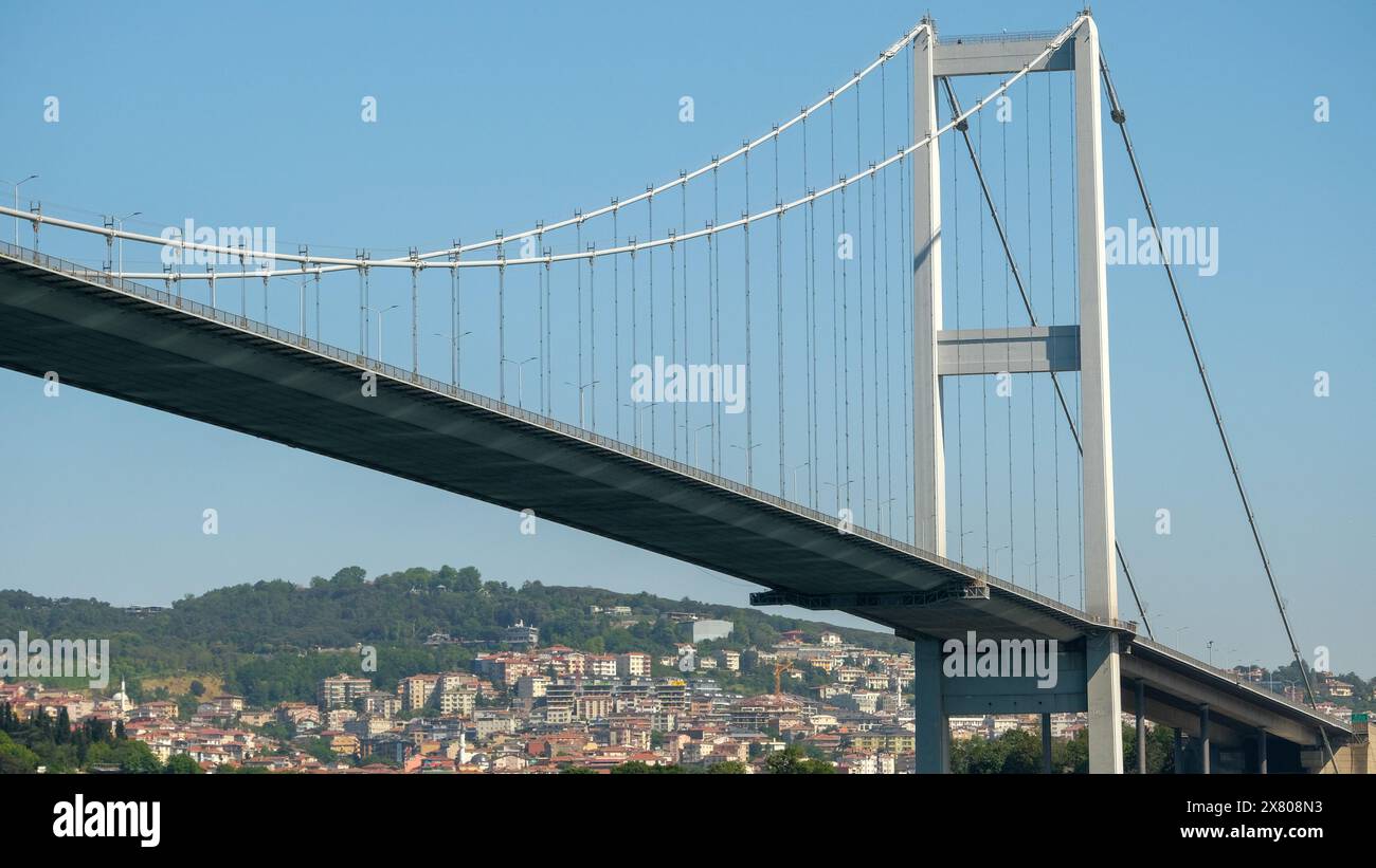 Im Blick auf die Bosporus-Brücke, Istanbul Türkei. Stockfoto