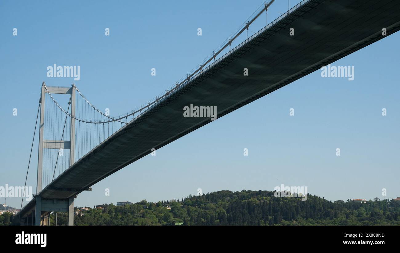 Im Blick auf die Bosporus-Brücke, Istanbul Türkei. Stockfoto