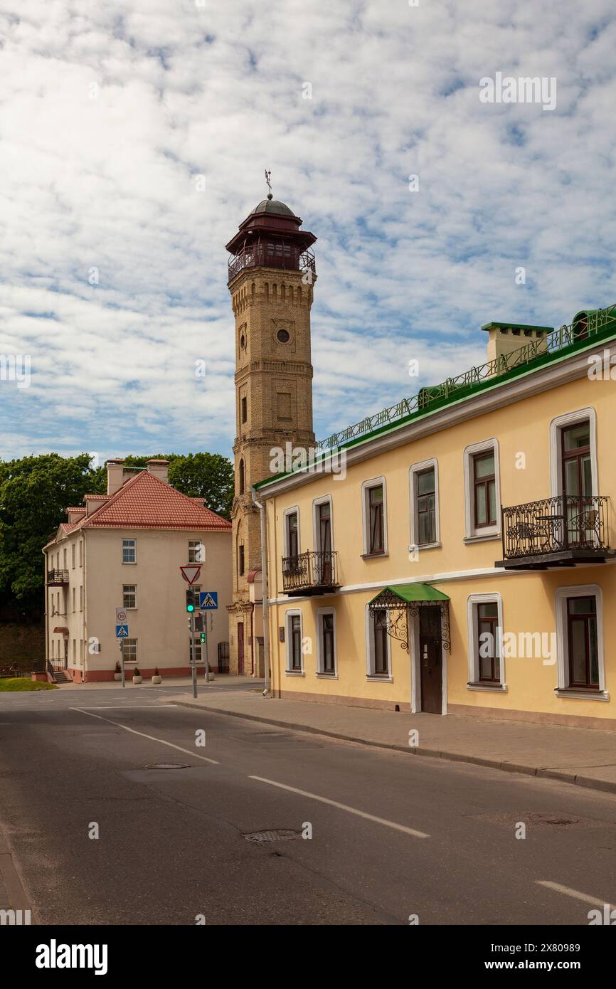 Feuerturm in Grodno, Weißrussland. Stockfoto