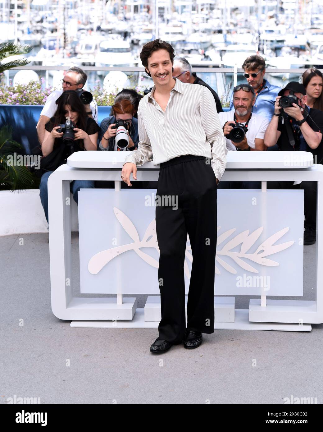 Cannes, Frankreich. Mai 2024. Cannes, 77. Cannes Filmfestival 2024 Fotocall Film “Parthenope” im Foto: Dario Aita Credit: Independent Photo Agency/Alamy Live News Stockfoto