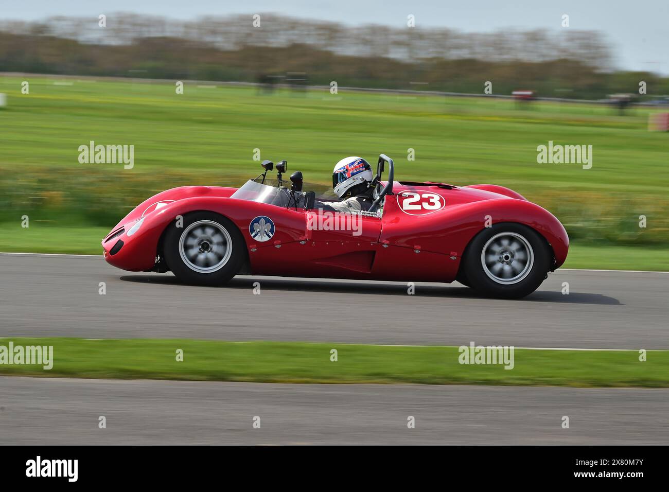 Simon Ashworth, Marina Rolls Royce, Surtees Trophy ein 20-minütiges Rennen mit einem Fahrer für unbegrenzte Sportprototypen, das in Rennen zwischen 1 und 1 gespielt wurde Stockfoto