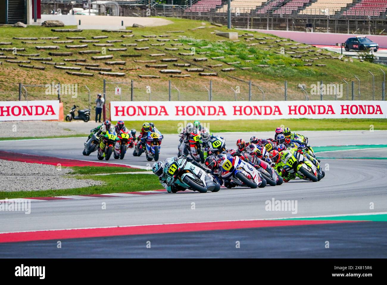 Moto2-Rennen der FIM JuniorGP WM Barcelona-Runde auf dem Circuit de Barcelona in Montmelo, Spanien. (Montserrat Cañellas) (Montserrat Cañellas) 19. Mai 2924 - (Foto: Montserrat Cañellas/PRESSINPHOTO) Credit: PRESSINPHOTO SPORTS AGENCY/Alamy Live News Stockfoto