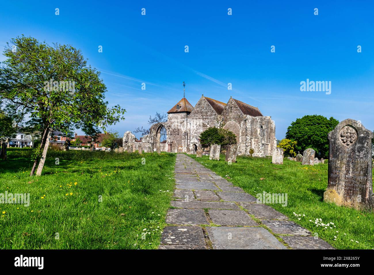 Die Kirche St. Thomas (Thomas Beckett geweiht) in Winchelsea in East Sussex, England Stockfoto