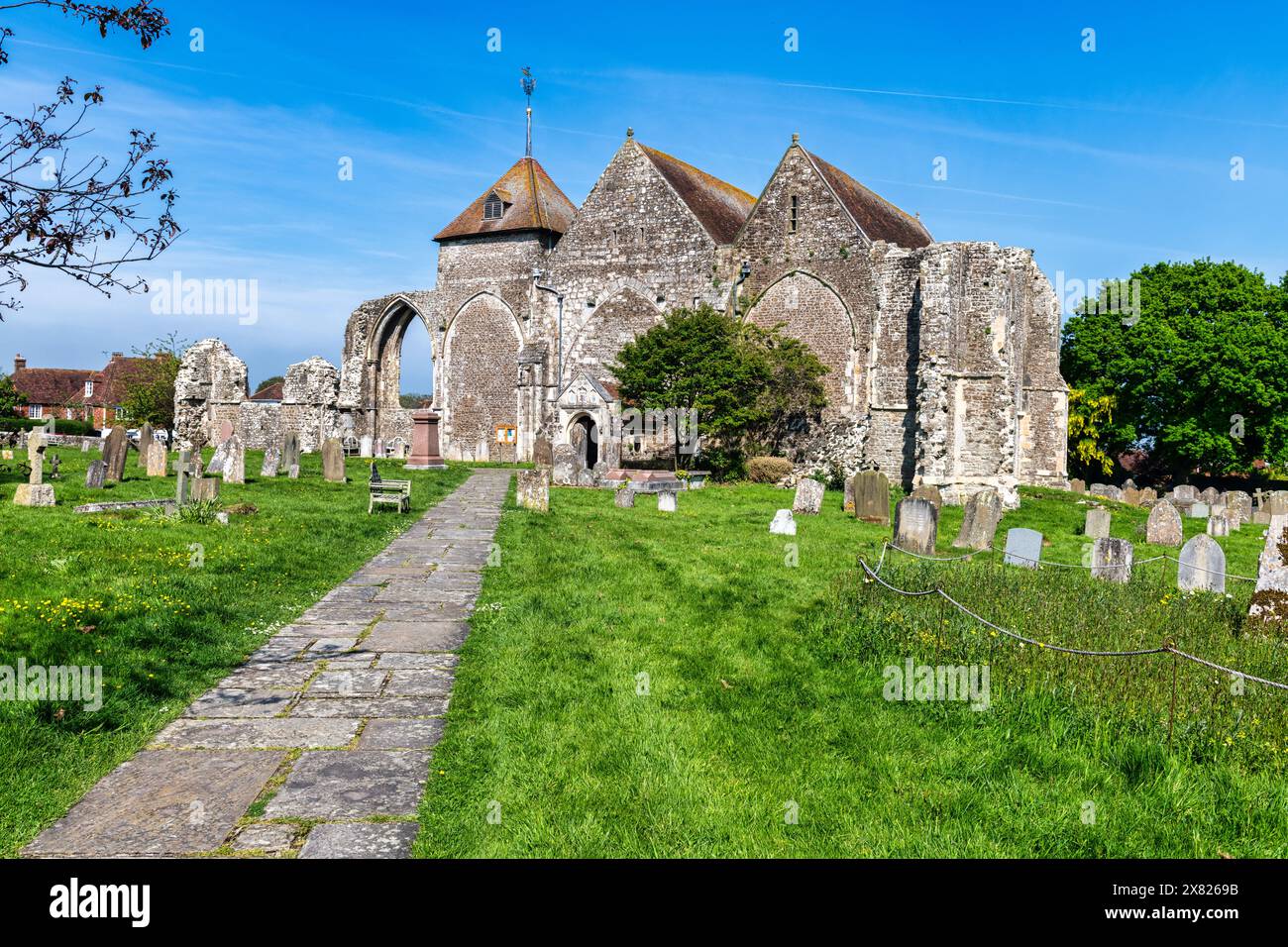 Die Kirche St. Thomas (Thomas Beckett geweiht) in Winchelsea in East Sussex, England Stockfoto