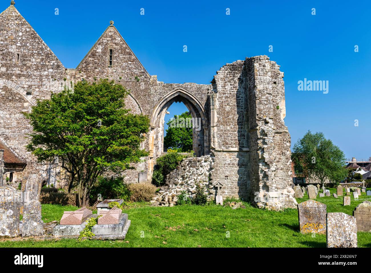 Die Kirche St. Thomas (Thomas Beckett geweiht) in Winchelsea in East Sussex, England Stockfoto