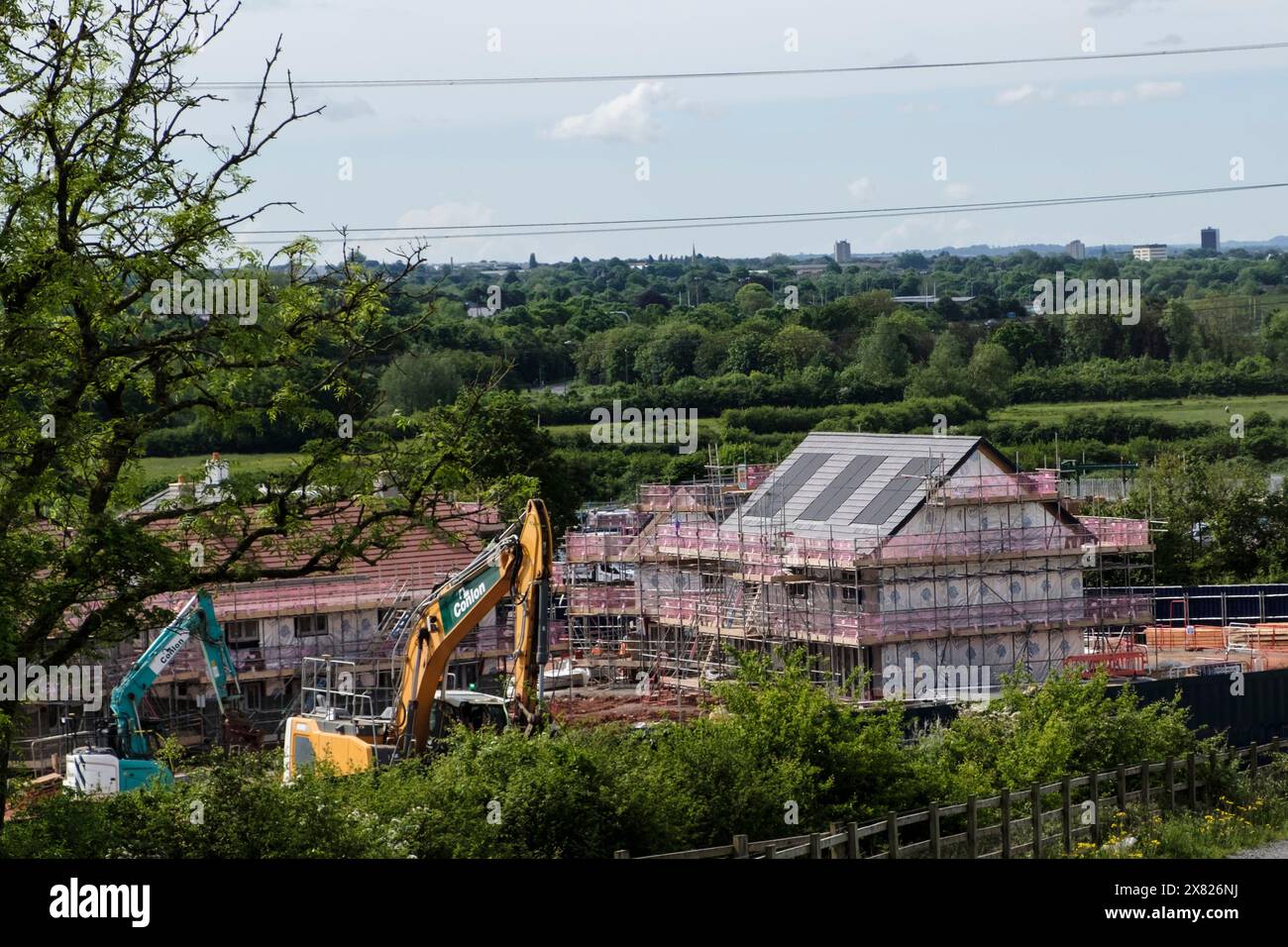 House Building in der Nähe von Hambrook am Stadtrand von Bristol UK Stockfoto