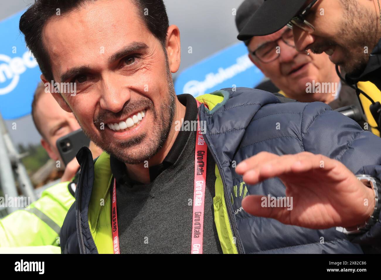 Passo Brocon, Italien. Mai 2024. UCI Tour durch Italien Giro d'Italia Road Cycling Race, Etappe 17 Wolkenstein di Gröden zum Passo del Brocon; Alberto Contador. Beschreibung: Action Plus Sports/Alamy Live News Stockfoto