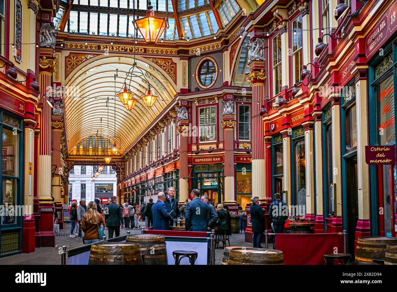 Leadenhall Market, London, England, Großbritannien. Stockfoto