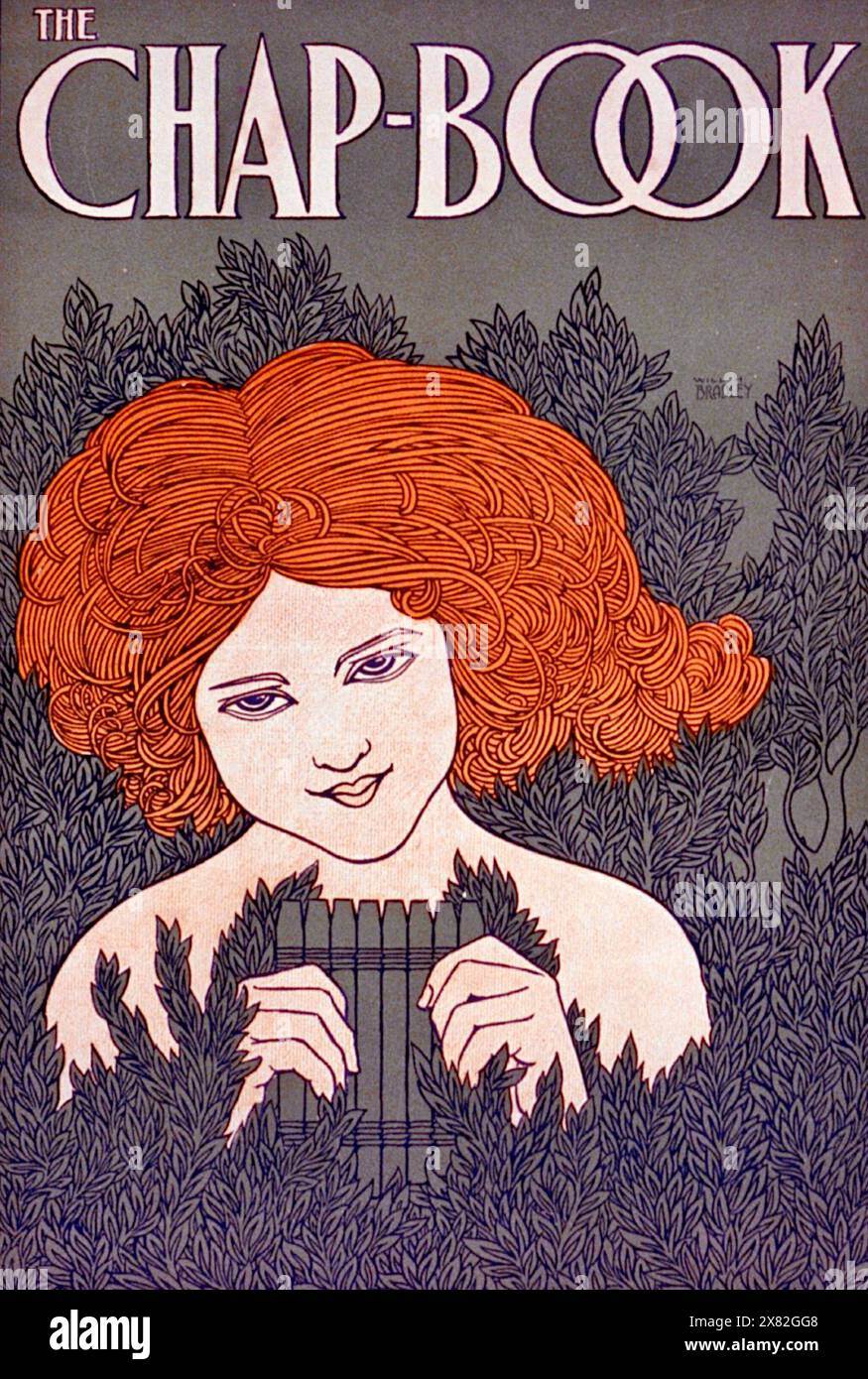 William H. Bradley - The CHAP-Book: The Pipes, Juni 1895 Stockfoto