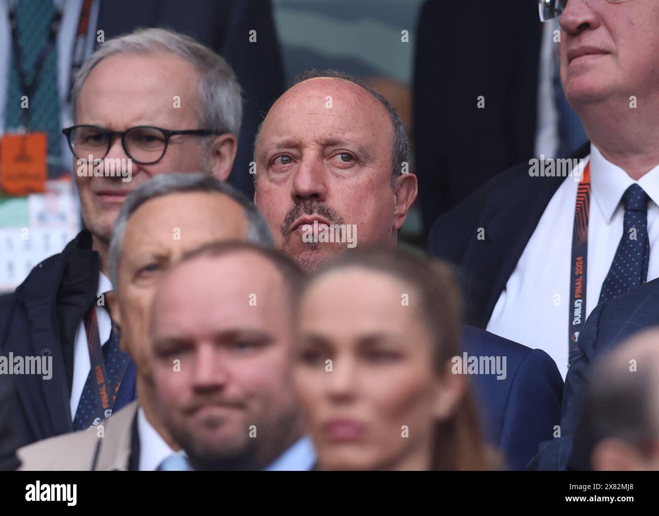 Dublin, Irland. Mai 2024. Raphael Benitez war zuletzt Trainer des La-Liga-Vereins Celta Vigo während des Endspiels der UEFA Europa League im Aviva-Stadion in Dublin. Der Bildnachweis sollte lauten: Paul Terry/Sportimage Credit: Sportimage Ltd/Alamy Live News Stockfoto