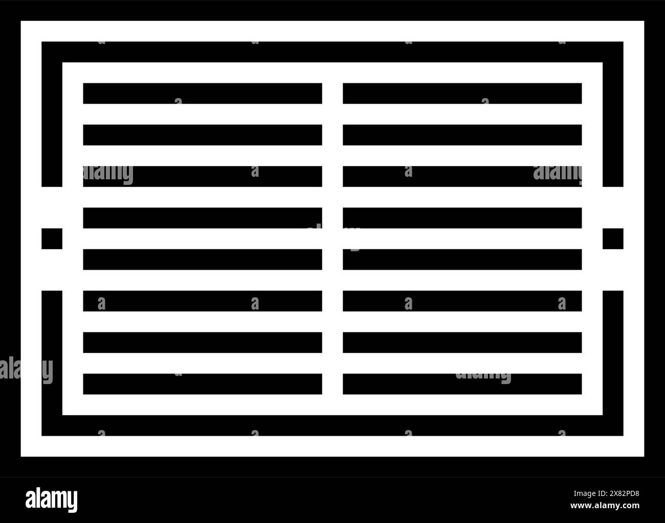 Vektorgrafik der Linie des Lüftungsgitters Stock Vektor