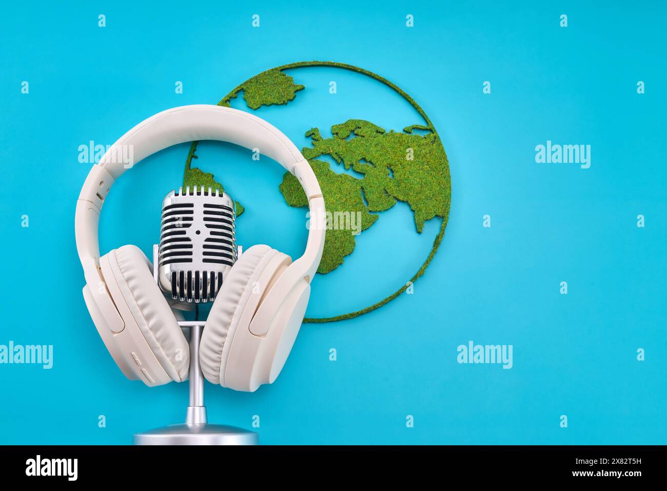 Weltmusiktag. Globales Musikkonzept Stockfoto