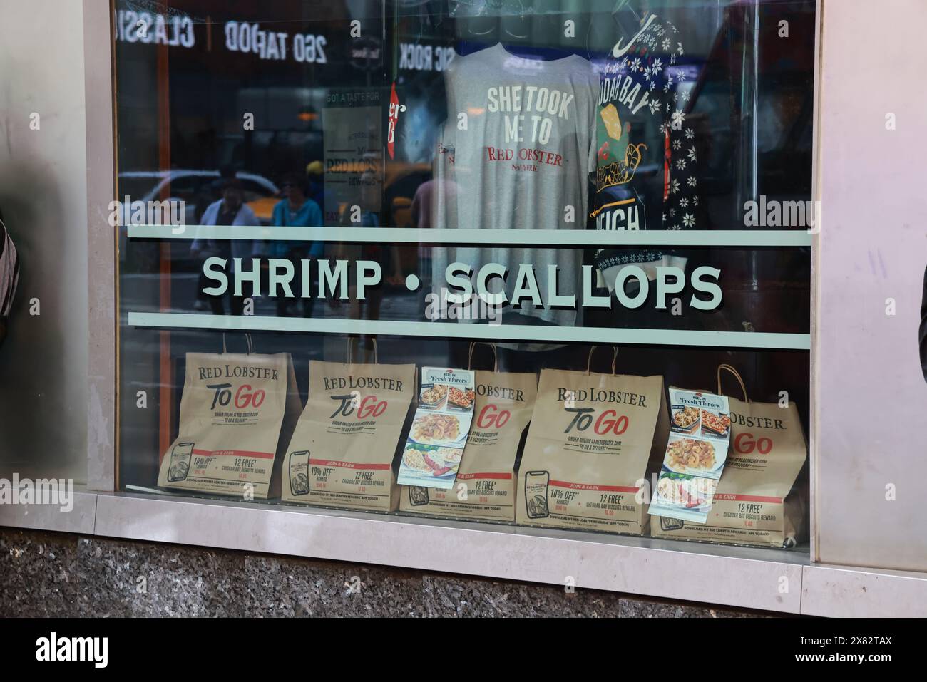 Manhattank, NY - Red Lobster Seafood Store Chain Stockfoto