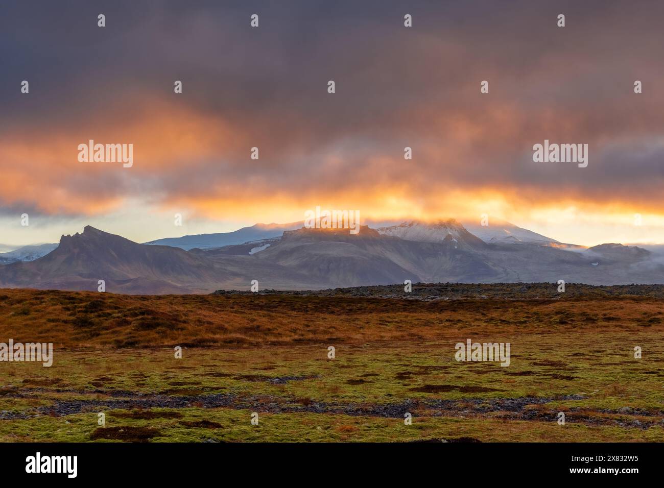 Fantastische Landschaft der Snaefellsness Halbinsel, Island Stockfoto